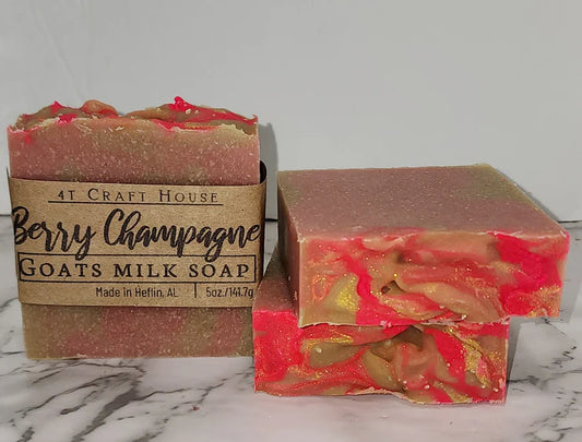 Berry Champagne Goat Milk Soap