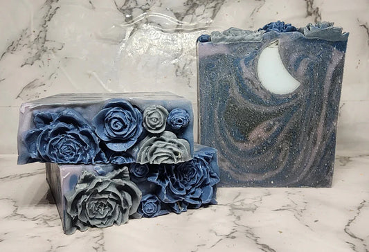 Midnight Moonflower Goat Milk Soap