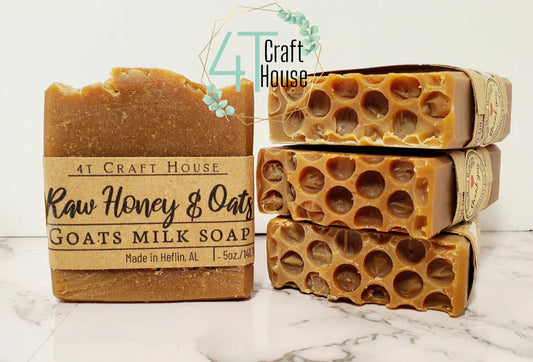 Raw Honey & Oats Goat Milk Soap